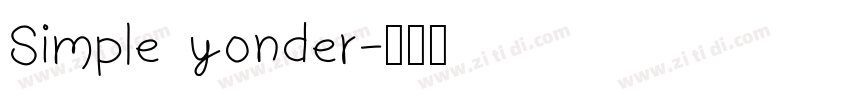 Simple yonder字体转换